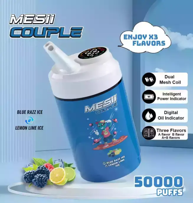 Mesii Couple 50000 Puffs Disposable Vape mit Dual Flavors