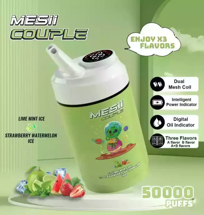 Mesii Couple 50000 Puffs Disposable Vape mit Dual Flavors