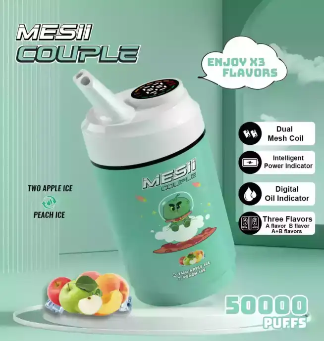Mesii Couple 50000 Puffs Disposable Vape mit Dual Flavors