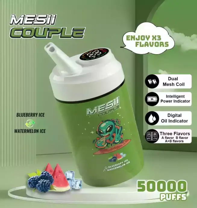 Mesii Couple 50000 Puffs Disposable Vape mit Dual Flavors