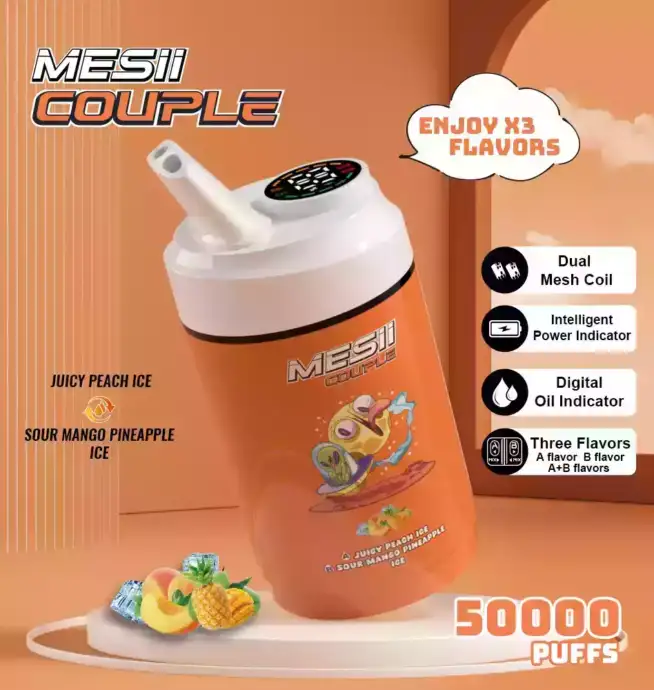 Mesii Couple 50000 Puffs Disposable Vape mit Dual Flavors