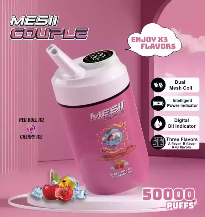 Mesii Couple 50000 Puffs Disposable Vape mit Dual Flavors