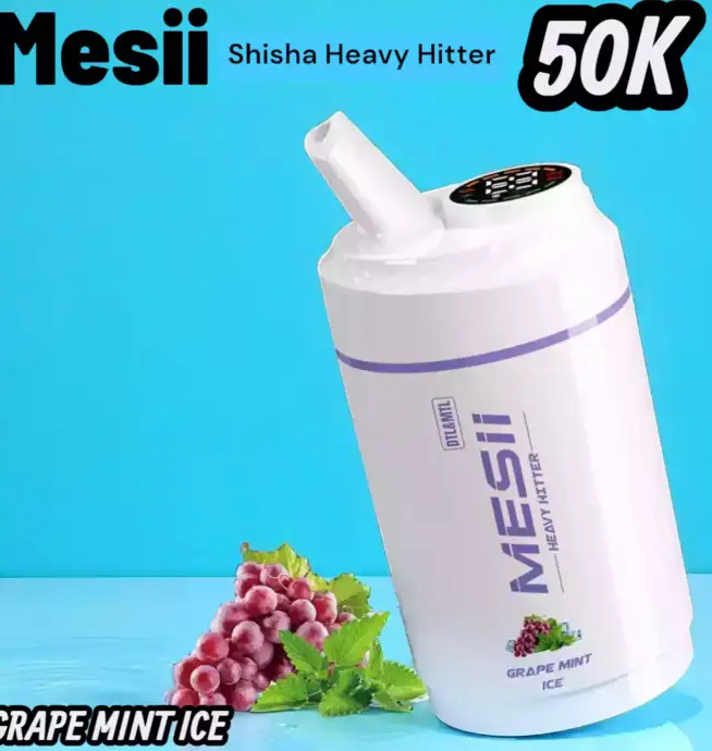 Mesii Shisha Heavy Hitter 50000 Puffs Vape mit Display