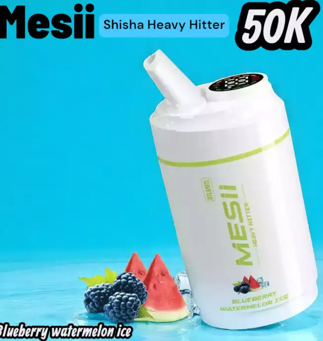 Mesii Shisha Heavy Hitter 50000 Puffs Vape mit Display
