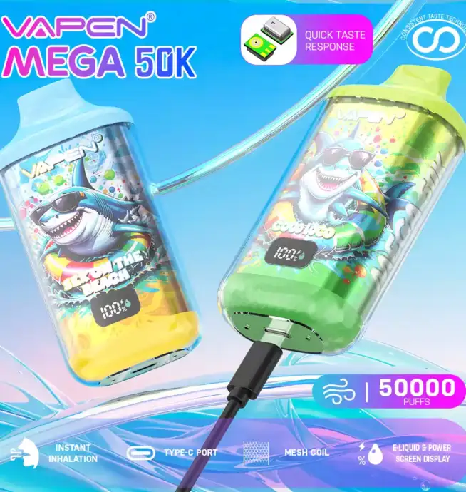 VAPEN MEGA 50K Puffs Disposable Vape mit 50000 Zügen