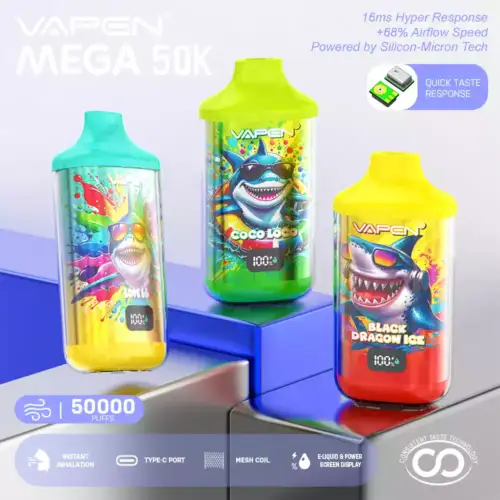 VAPEN MEGA 50K Puffs Disposable Vape mit 50000 Zügen