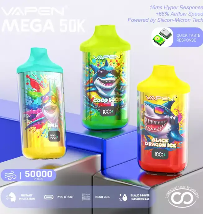 VAPEN MEGA 50K Puffs Disposable Vape mit 50000 Zügen