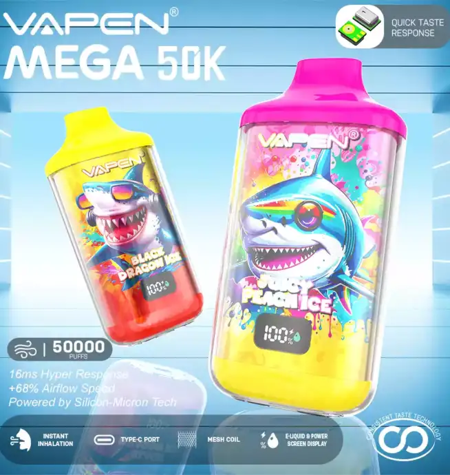 VAPEN MEGA 50K Puffs Disposable Vape mit 50000 Zügen