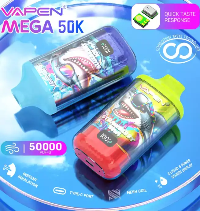 VAPEN MEGA 50K Puffs Disposable Vape mit 50000 Zügen