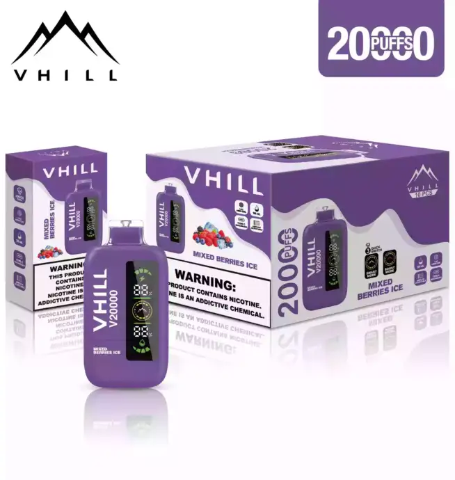 VHILL 20000 Puffs Vape mit 22ml Liquid & 650mAh Akku