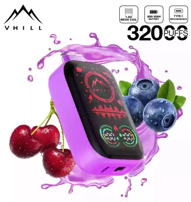 VHILL FULL SCREEN 32000 Puffs Vape mit Display & USB-C