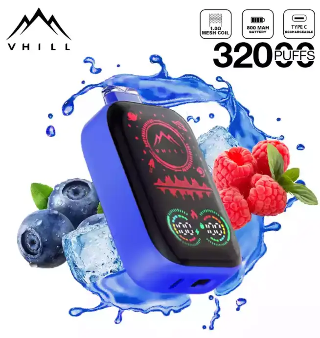 VHILL FULL SCREEN 32000 Puffs Vape mit Display & USB-C