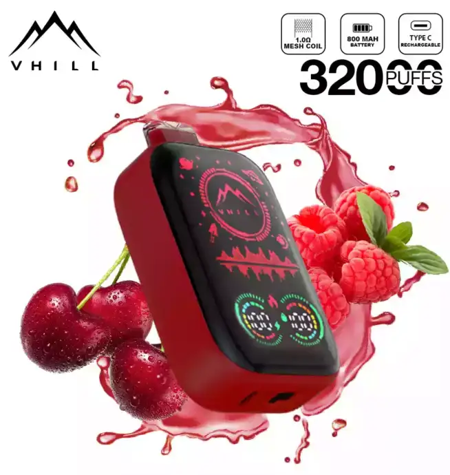 VHILL FULL SCREEN 32000 Puffs Vape mit Display & USB-C