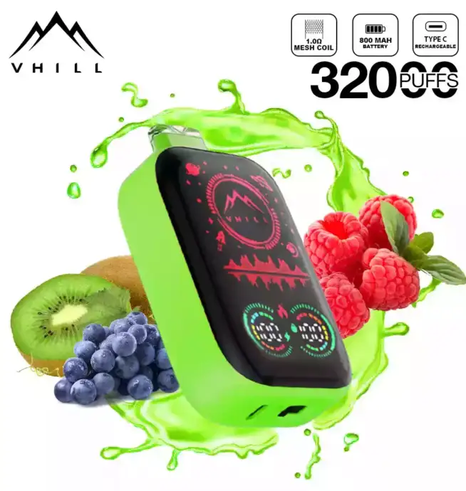 VHILL FULL SCREEN 32000 Puffs Vape mit Display & USB-C
