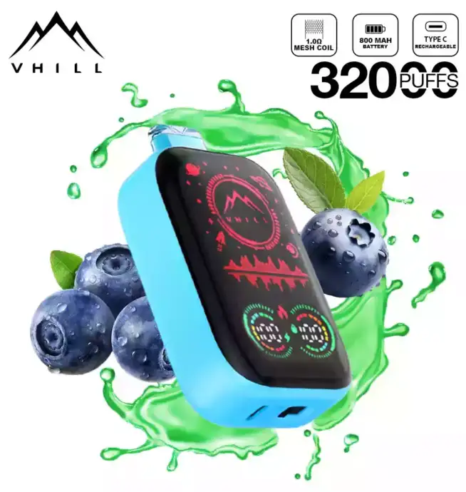 VHILL FULL SCREEN 32000 Puffs Vape mit Display & USB-C
