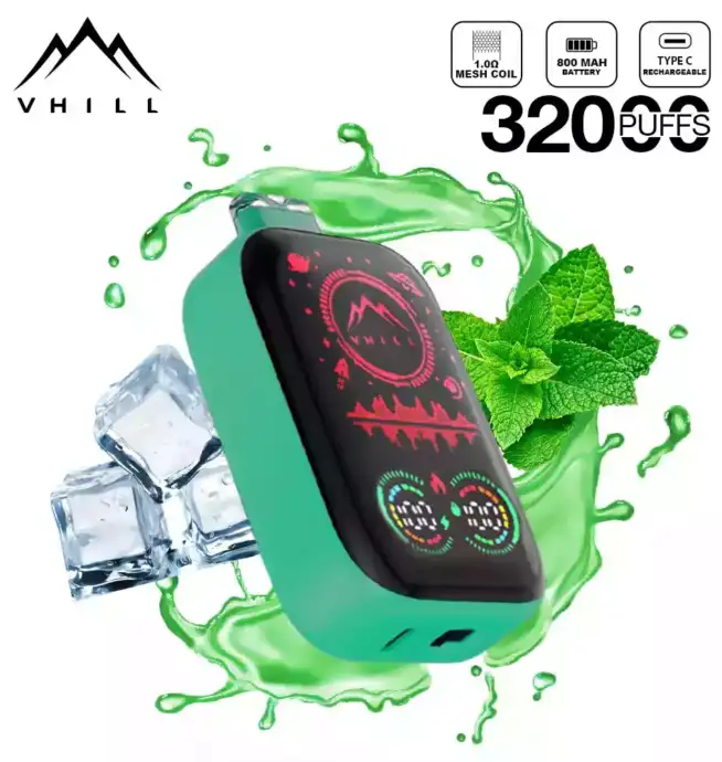 VHILL FULL SCREEN 32000 Puffs Vape mit Display & USB-C