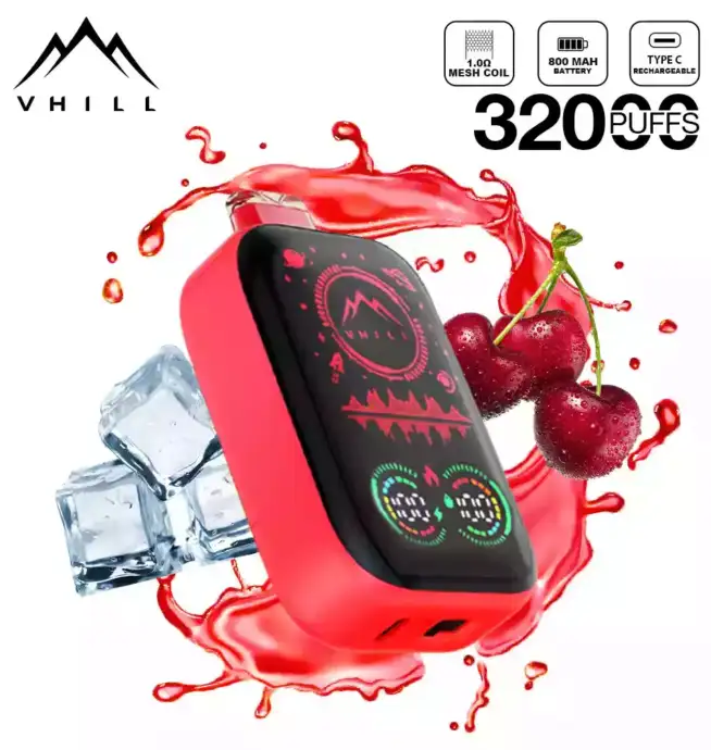 VHILL FULL SCREEN 32000 Puffs Vape mit Display & USB-C