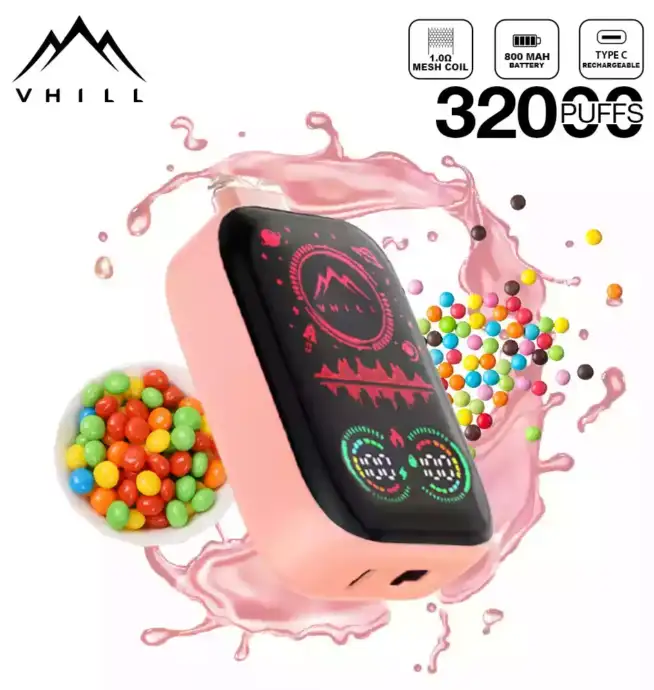 VHILL FULL SCREEN 32000 Puffs Vape mit Display & USB-C