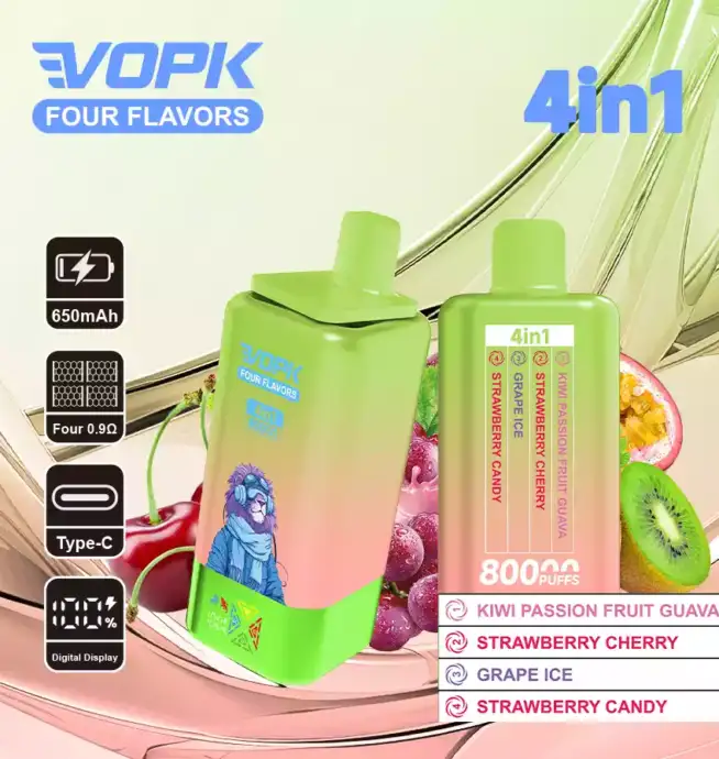 VOPK Four Flavors 80000 Puffs Disposable Vape mit 4 Geschmacksrichtungen