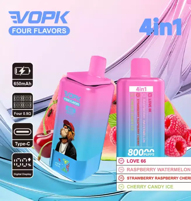 VOPK Four Flavors 80000 Puffs Disposable Vape mit 4 Geschmacksrichtungen