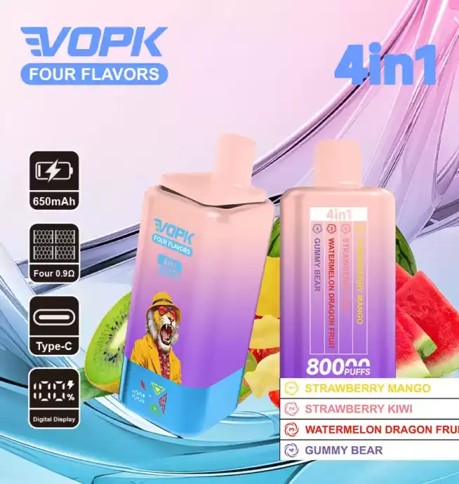 VOPK Four Flavors 80000 Puffs Disposable Vape mit 4 Geschmacksrichtungen