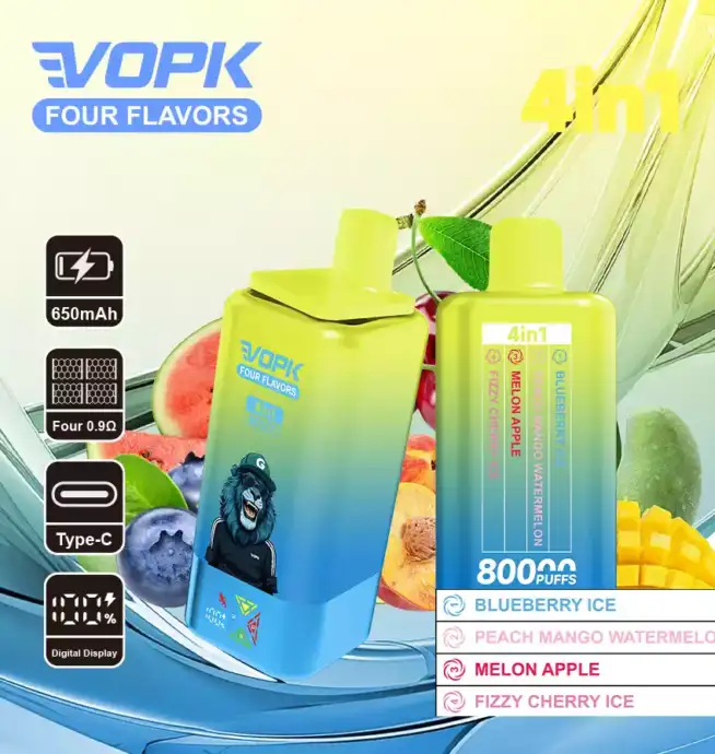 VOPK Four Flavors 80000 Puffs Disposable Vape mit 4 Geschmacksrichtungen