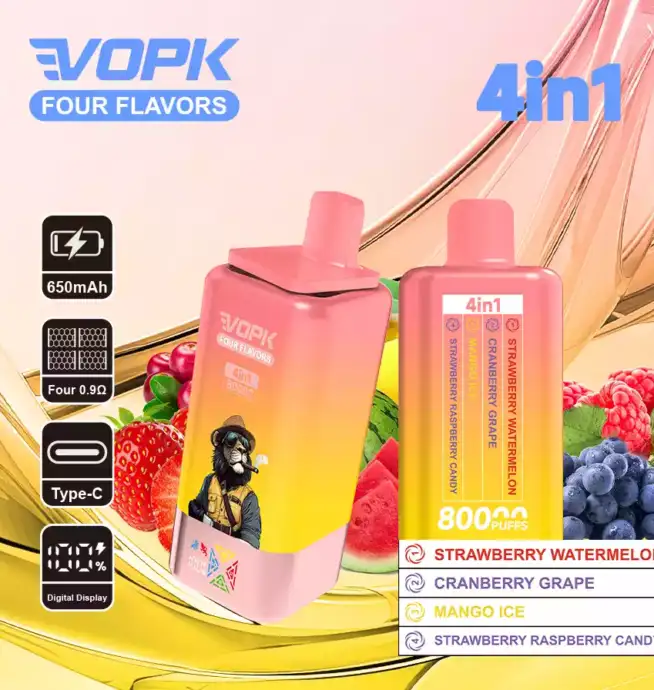 VOPK Four Flavors 80000 Puffs Disposable Vape mit 4 Geschmacksrichtungen