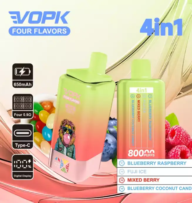VOPK Four Flavors 80000 Puffs Disposable Vape mit 4 Geschmacksrichtungen