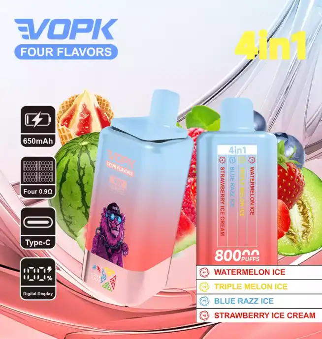 VOPK Four Flavors 80000 Puffs Disposable Vape mit 4 Geschmacksrichtungen