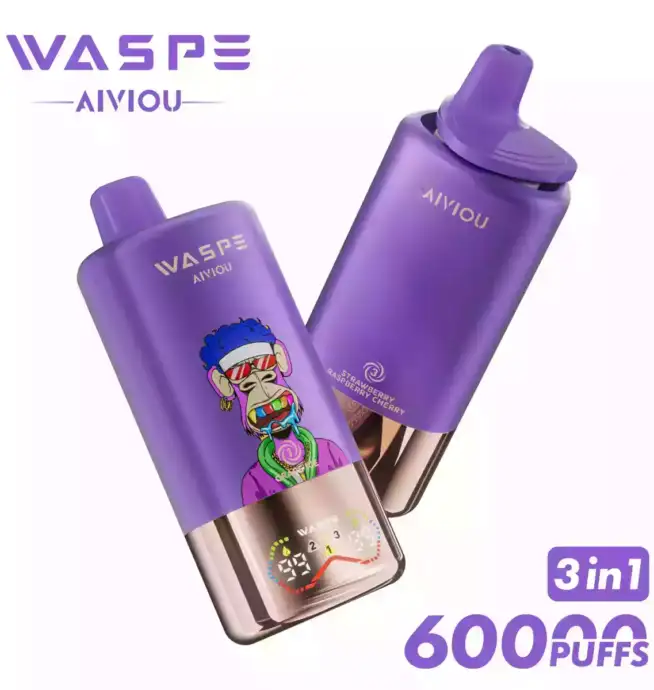 WASPE 3 in 1 60000 Puffs Vape mit Triple Flavor & USB-C
