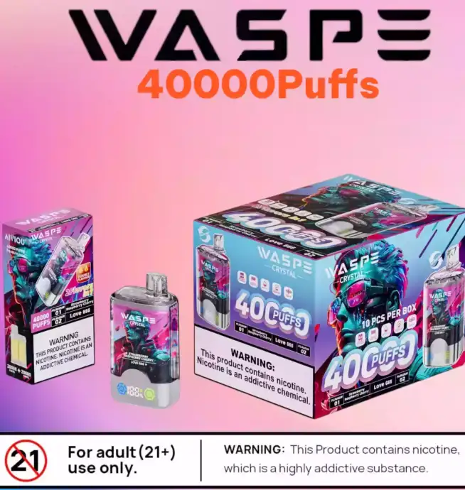 Waspe Crystal 40000 Puffs Disposable Vape mit Dual Flavor