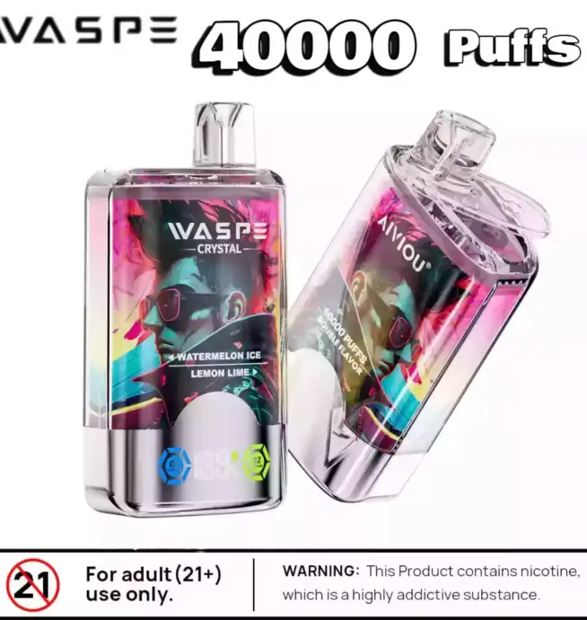 Waspe Crystal 40000 Puffs Disposable Vape mit Dual Flavor